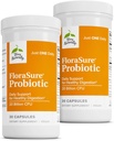 Terry Přirozeně Florasure Probiotic - doplněk stravy k pomoci proti příležitostnému plynného a podpůrného plynu - Gut Zdravotní podpora s Bifidobacterium Bifidum - 30 Kapsle (Balení po 2)