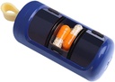 Pill Container, Small Portable Travel Pill Case, Mini Size Pill Organizátor, Pill Box pro vitamín, Rybí olej, doplňky, 3 Kompletní klouzání Denní Pill Case (Navy Blue)...