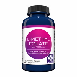 MD Life L Methylfolát 1mg - Active Methylfoláte Supplementary - Maximální potence MTHFR Doplňky - L methylfolát 1mg 60 tobolek - esenciální aminokyseliny