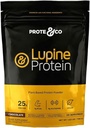 Protein Prote & Co Lupin - 24 g proteinového prášku na bázi Vegan Plant. Bez GMO, bez přidaného cukru, bez laktózy, bez glutenu, bez sóji. 20 Servingů - Čokoláda