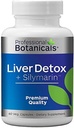 Játra Detox a Cleanse dodatek, Bylinné Játra Supplement s Mléko Thistle Seed Extract, Silymarin 80%, Organic Blased Thistle, Dandelion Root, - 60 Vegetariánské kapsle