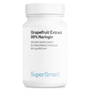 Supersmart - Grapefruit Extract 600mg / den (99% Naringin) - High potency GSE dodatek 124; Non- GMO & gluten zdarma - 60 Vegetariánské kapsle