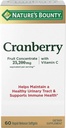 Příroda Bounty Cranberry Dietní dodatek, podporuje močení Trakt a imunitní zdraví, Softgels, 25,200 Mg, 60 Ct