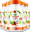 NutraRize (5 Pack) Pay Slim Kapsle, PaySlim All- přírodní doplněk pro zdravé hubnutí, Premium Formule k dosažení těla a Fitness cíle, Oficiální recenze (300 Kapsle)