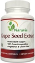 Naravis Grape Seed Extract 400mg - 120 Vegetariánských kapslí s 95% proanthokyanidinů - Přírodní Non- GMO Antioxidant Dodatek - Grapeseed Extract kapsle pro optimální antioxidační podporu