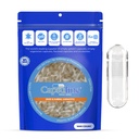 Capsuline Velikost 0 Prázdné želatinové kapsle, jasné - 1000 Počet 124; Gluten Free, Kosher, Non- GMO Certifikované 124; Pure Bovine Pill Caps for DIY Supplement Filling - 1000