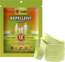 Mosquito Guard Repelent Bands / Náramky (12 Pack) Made with Natural Plant Based Ingredients - Citronella, Lemongrass Oil. DEET zdarma