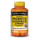 MASON NATURAL Probiotický Acidofilus s bifidem, 50 denní dodávka, podporuje zdravé normální strava, Strawberry Flavor, 100 Žvýkací Wafers