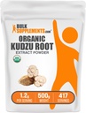 Bulksupplements.com Organic Kudzu Root Extract Powder - Kudzu Root Supplement, Herbal Supplement - Gluten Free, 1.2g per Serving, 500g (1,1 lbs) (balení po 1)