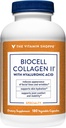 Vitamin Shoppe Biocell Collagen II s kyselinou hyaluronovou 1000mg - podporuje zdravou pleť, klouby a chrupavku - podporuje hydrataci a elasticitu - pro denní wellness (60 Zeleninové kapsle)