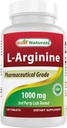 (Nová vylepšená formule) Nejlepší Naturals L- Arginine 1000 mg 120 Tablet - Pharmaceutical Grade L Arginine Supplement Promotes Nitric Oxide Syntéza