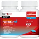 Extra Strength Pain Relief PM - Acetaminophen 500mg & Difenhydramine 25mg - Porovnejte s Tylenol PM Extra Strength Help - Dospělá PM Pain Reliever for Nighttime Aches & Pains (100 tablet)