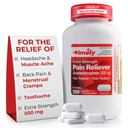 Časově Acetaminophen 500mg - 500 Kaplet - Extra Strength Pain Relief - Ve srovnání s léčivou látkou v Extra Strength - Menstruační křeče, Reducer horečky, Menší bolest artritidy