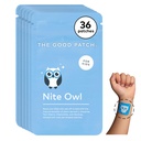 Good Patch Nite Owl Patch, Natural Sleep Patch Support for Kid Bedtime with Tart Cherry, Heřmánek, a Skullcap, Plant Powered, Trvalé uvolnění (36 Total Patches)