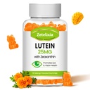 Lutein Gummies 25 mg - Oční vitaminy Lutein & Zeaxanthin Oční Zdraví doplňky pro dospělé, Cukr Bezoké Zdraví Gummies Dodatek - Podpora Vize, Macular, Blue Light Filtering (60 Počet)