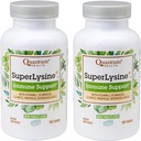 Quantum Health SuperLysin + Additional Formule Imunitary Supplement Lysin 1500 mg, Vitamin C Echinacea Licorice Bee Propolis & Odorless Česnek - 180 Tablet (Balení po 2)