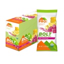 PROBAR - Bolt Organic Energy Chews, Pink Lemonade, Non- GMO, gluten- Free, USDA Certified Organic, Health, Natural Energy, Fast Fuel Gummies with Vitamins B & C (12 Count)