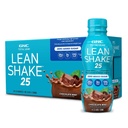 GNC Lean Shake 25 protein Shake, Klinicky osvědčený Weight Management, Výměna jídla, 25g protein s nulovým přidaným cukrem, připraven k pití, čokoládová mincovna, balení 12
