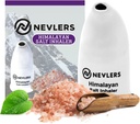 Nevels White Himalayan Salt Inhaler pro Plíce & Nose s 6 Oz Coasse Pink Himalayan Sea Salt 124; Přenosné Keramické Himalájské Pink Salt Inhaler 124; Přírodní Homeopatická úleva