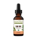 Banyan Botanicals Uar Oil - Organic Herbal Oil Ušní Drops s Ashwagandha a Česnek - Soothing a Comforting for The Ears - 1 oz - Non GMO Udržitelně Sourced Vegan