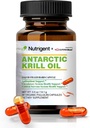 Antarktický krilový olej 350 mg, kapalné plněné organické kapsle, Omega33 EPA, DHA, Astaxanthin a fosfolipidy dodatek, podpůrná srdce, mozek a společné zdraví, No Fish After taste, 30 Počet