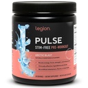 Legion Pulse Pre Workout Dodatek - Všechny přírodní oxid dusnatý Precvičení nápoj na zvýšení energie, Creatine Free, přirozeně slazené, Beta Alanin, Citrulline, Alfa GPC (Caffeine Free Arctic Blast)