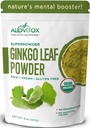 Ginkgo Biloba Leaf Powder 8oz - Ginkgo Biloba Tea podporuje zdravé stárnutí, paměť, zaměření, mood & koncentrace - 100% přírodní Ginko Leaf Extract, Vegan, non GMO & Certified Organic Ginkgo Leaf Powder