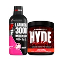 PROSUPPS L- karnitin 3000 stimulant zdarma tekuté výstřely (Dragon Fruit) a pan Hyde Signature Series Pre- Workout Energy Powerded Drink (Ovocný punč) Bundle