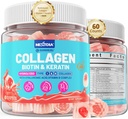 Multi kolagen plněné žvýkačky pro ženy Sugar Free Biotin 10000mcg, Multivitamin Vlasová kůže a nehty Vitamíny pro růst vlasů, s hydrolyzované kolagen Peptid Keratin Hyaluronic Acid MSM Vitamin B