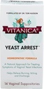 Vitanica Yeast Zatčení, Homeopatické Vaginální Suppositories, pro Yeast Infekční příznaky, Relieves Burning, Itching & Vypustit, s kyselina boritá, Tea Tree Oil & Probiotika, Vegan (Yeast Zatčení, 14)