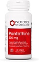 Protokol Pantethine 300mg - Aktivní forma vitaminu B5 - Podpora jater * - Podpora cholesterolu již v normálním rozsahu * - Pantethine vitamin dodatek - 60 Softgels