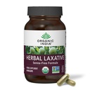 ORGANICKÁ INDIE Bylinný laxativní dodatek - Přírodní laxativní pro zácpu, bylinné laxativní kapsle, Zácpa Relief pro ženy a muže - USDA Certified Organic, Non- GMO, Vegan - 60 Kapsle