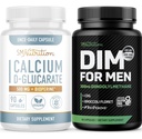 SMNutrition Men 's DIM dodatek s vápníkem D-glucarát 124; mužský Hormon Balancing Bundle s DIM komplexem pro muže (60 Služeb) a Vegan gluten zdarma Non- GMO CDG dodatek (90 Služeb)
