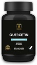 Klever životní styl 124; Quercetin s Bromelain dodatek 124; Antioxidační vlastnosti, Brain Health 124; 60 Kapsle 124; 800mg na podání