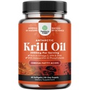 Antarktický krilový olej 2000mg Softgels Per Serving - Omega 3 Krill doplněk oleje s EPA DHA & Astaxanthin (60 Počet balení po 1)