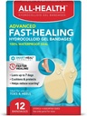 All Health Advanced Smart Healing Hydrokoloidní Gel Obvazy, Tříděné velikosti, 12 ct CZ124; Promotes Healing for First Aid Blisters or Wound Care