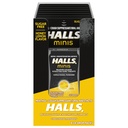 HALLS Minis Med Lemon Flavor Sugar Free Cough Drops, 8 Balení 24 Drops (192 Drops Celkem)
