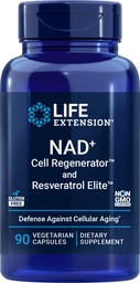 Life Extension NAD + Cell Regenerator a Resveratrol Elite, 90 Veg Caps