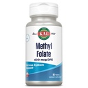KAL methyl folát 400 mcg DFE, 5-MTHF Aktivní forma vitamin B9, listová kyselina dodatek, srdeční zdraví, prenatální, mood a mozková podpora, rychlé rozpuštění ActiviTab, 60- denní záruka, 90 Servings, 90 tablet