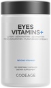 Codeage Eyes Vitamíny - AREDS 2 na bázi doplněk vzorce - 2-Month Supply - Vitamíny A, C, E, Zinek, Lutein, Astaxanthin, Zeaxanthin, Eyebright, Marigold, Bilberry, Saffron, Omega-3-120 Kapsle