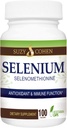 Suzy Cohen Selenium dodatek 200 mcg, Udržujte zdravé srdce, imunitní systém, Podpora štítné žlázy, funkce na podložce, Zeštíhlený zdarma Čalouněný Tummy Friendly Amino Acid, Vysoce biologicky dostupné, 100 Veg kapsle