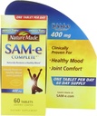 Příroda Vyrobeno SAM- e Kompletní 400 mg. Tablet (Pomáhá podporovat zdravé mood & Joint Comfort) Velikost 60 ct