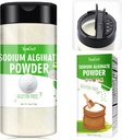 Alginátový prášek - 4oz Čistá sodná sůl Alginát Potravinový stupeň Thickener Powder, Přírodní želírovací činidlo pro dezerty, Kaviár Sféry Making, zmrzlina, Meatbreaves, Vegan stabilizátor pro pečení, Thickening