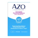 AZO Kompletní feminin Balance Daily Probiotika pro ženy, Klinicky osvědčené, aby pomohli chránit vaginální zdraví, Pomáhá rovnováhu pH a kvasinky, Non- GMO, 60 Počet