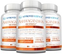 Schválené vědecké Ashwagandha 1500mg s Bioperin ® a Ginger- Boost Mood & Energy - 60 Vegan Friendly Capsules (3 Lahvičky)