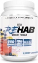 Rehab High Performance Intraworking Formule 10g BCAA & EAA - Carb10 color 124; Enhance Recovery & Hydration CLANE124; Keto Friendly CLANER 124; 25 Servings (Blueberry Lemonade, 25 Serving)