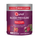 Qunol Beets Chews for Blood Pressure Support, 3 in 1 Beets + CoQ10 + Grape Seed Extract, podporuje zdravý krevní oběh a srdce zdravou energii, 60 Chews