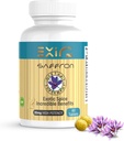 EXIR Saffron dodatek 124; Podporuje zaměření, zdravé stravovací návyky, nálada, metabolismus, 60 tablet