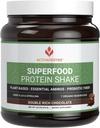 AKTIVATEDYOU Superfood Protein Shake -Vegan Plant Protein Powder - s organickým 7 Houbová směs, Spirulina, a GoldRella Chlorella - Promotes Muscle Integrity, Chocolate Flavor (15 Služeb)