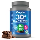 Orgain Organic 30g Vegan Protein Powder, Chocolate 9g EAA + BCAA, Plant Protein, 6g Prebiotic + Fiber, 1g Sugar, Pre- Workout, Muscle Support + Recovery - 2.01lb (Balení květen Vary)